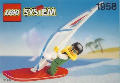 LEGO Town 1958 Windsurfer set
