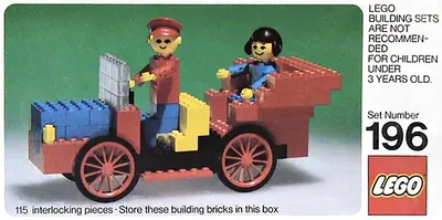 LEGO Building Set with People 196 Antique Car set