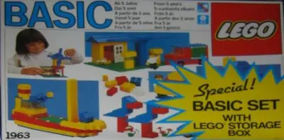 LEGO Basic 1963 Basic Set with Storage Case set