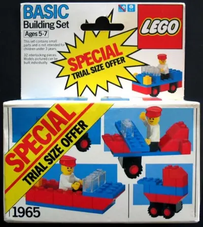 LEGO Basic 1965 Building Set, Trial Size Offer set