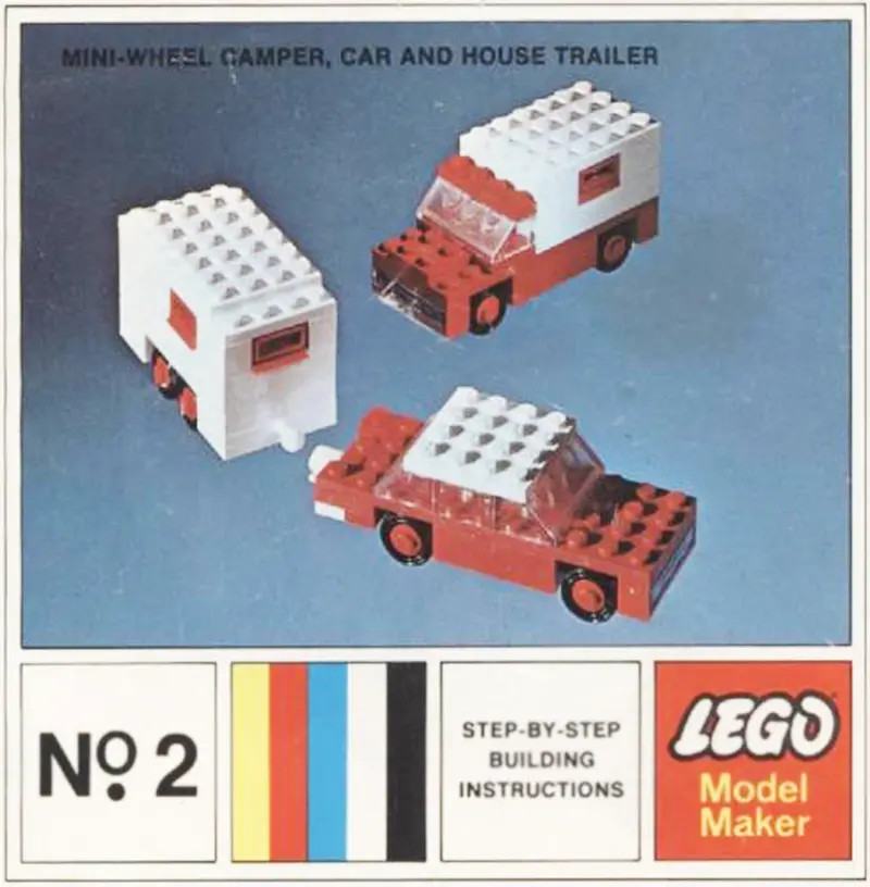 LEGO Samsonite 2 Mini-Wheel Model Maker No. 2 (Kraft Velveeta) set