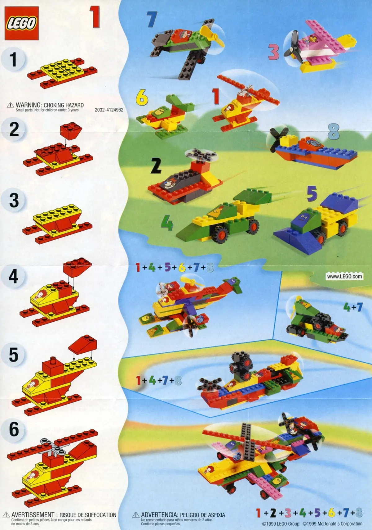 LEGO Classic 2032 Helicopter set, image 2