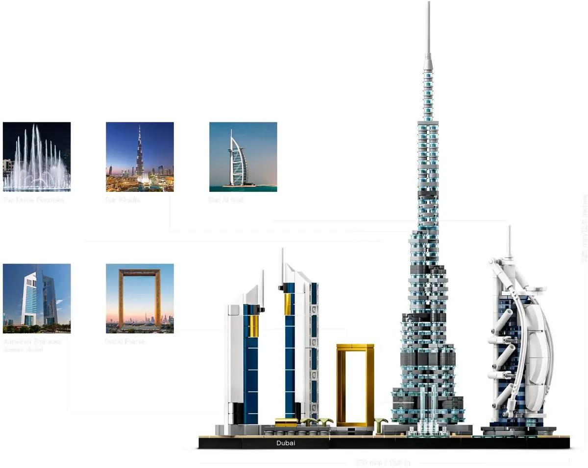 LEGO Architecture 21052 Dubai set, image 4