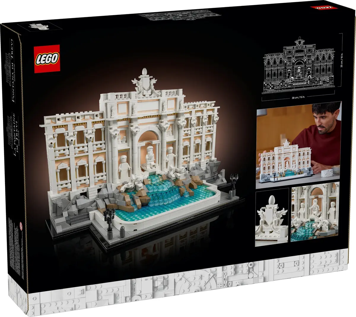 LEGO Architecture 21062 Trevi Fountain set, image 3