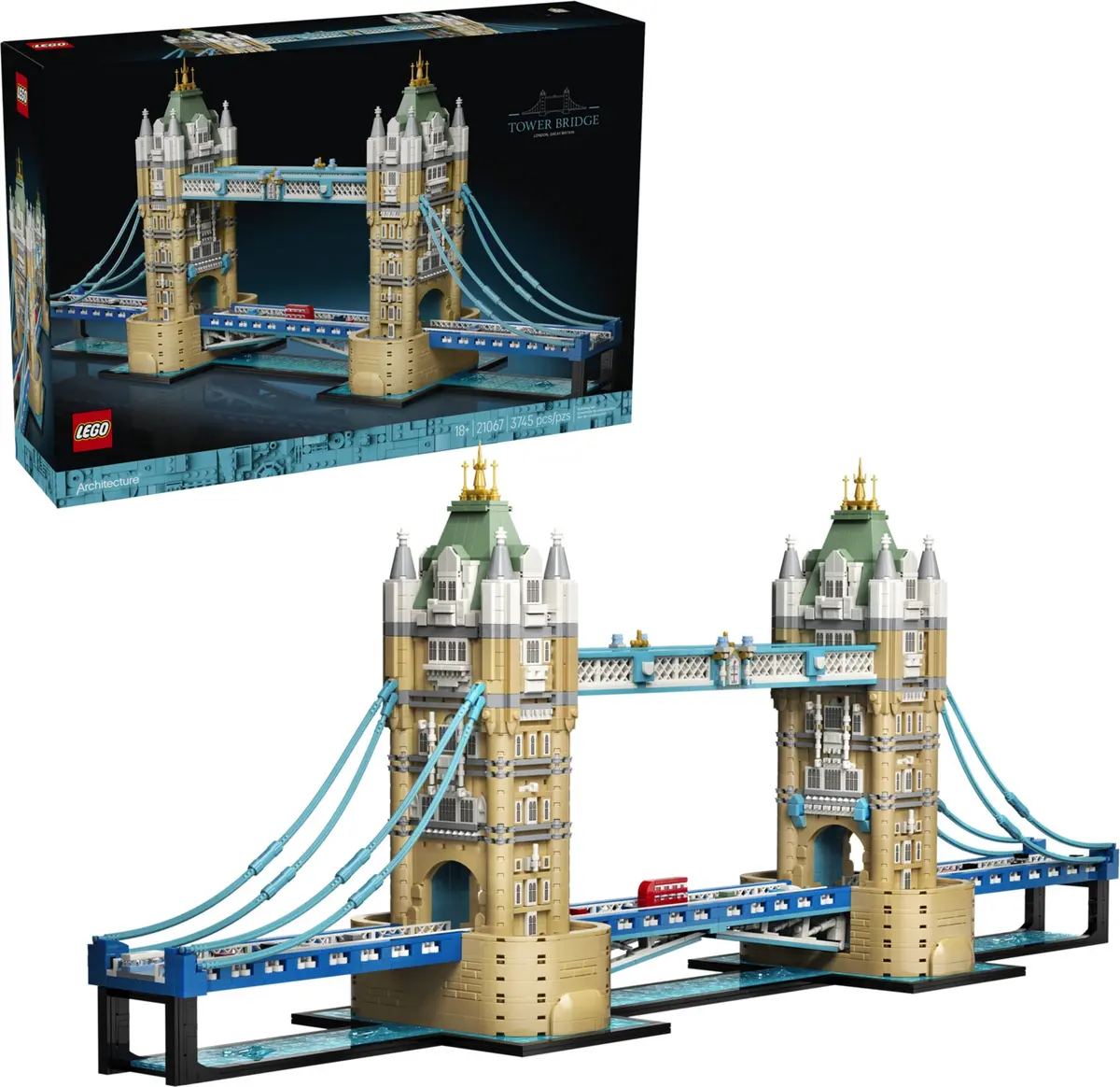 LEGO Architecture 21067 Tower Bridge set, image 4