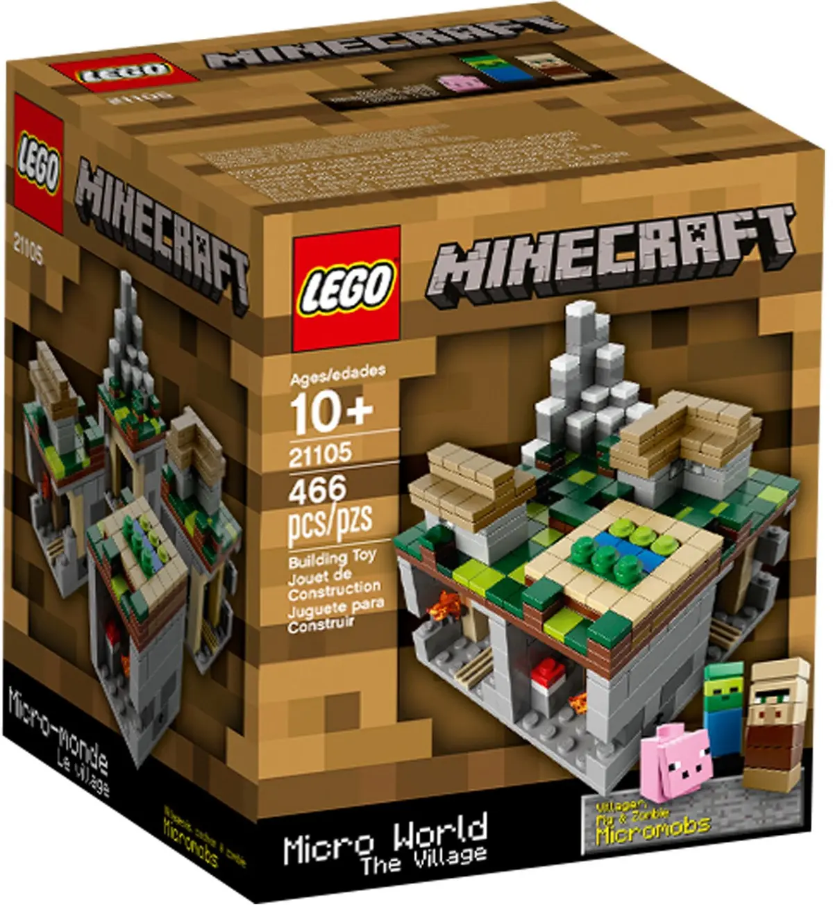 LEGO Minecraft 21105 Micro World - The Village set, image 2