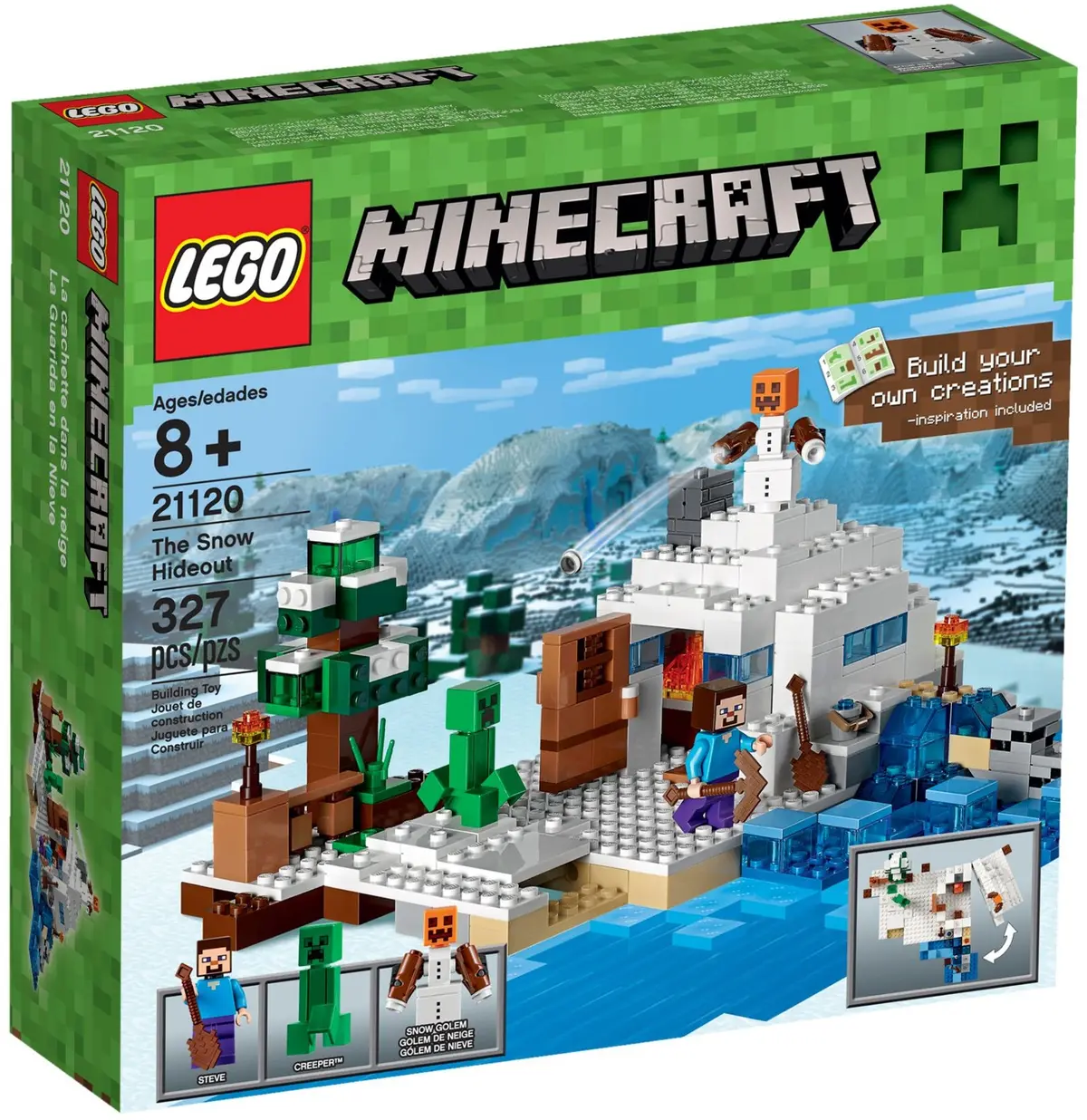 LEGO Minecraft 21120 The Snow Hideout set, image 2