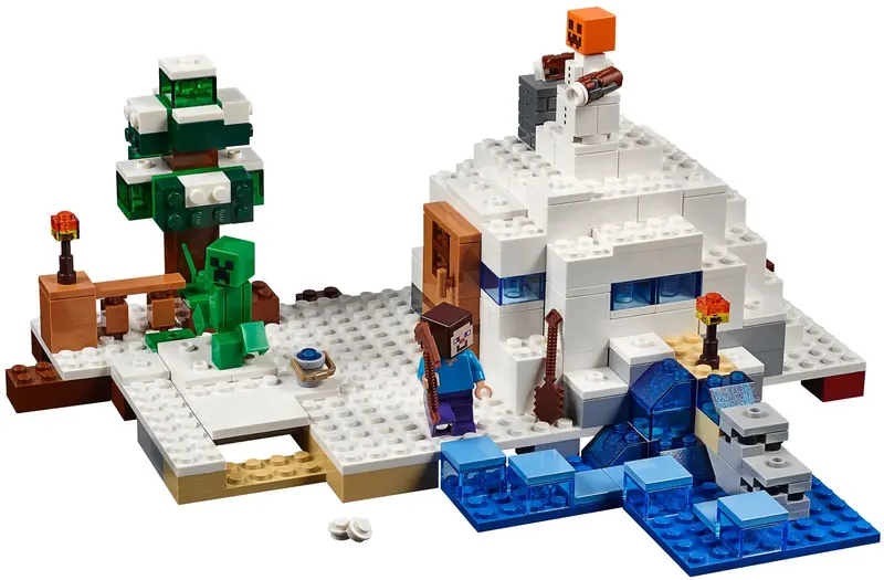 LEGO Minecraft 21120 The Snow Hideout set