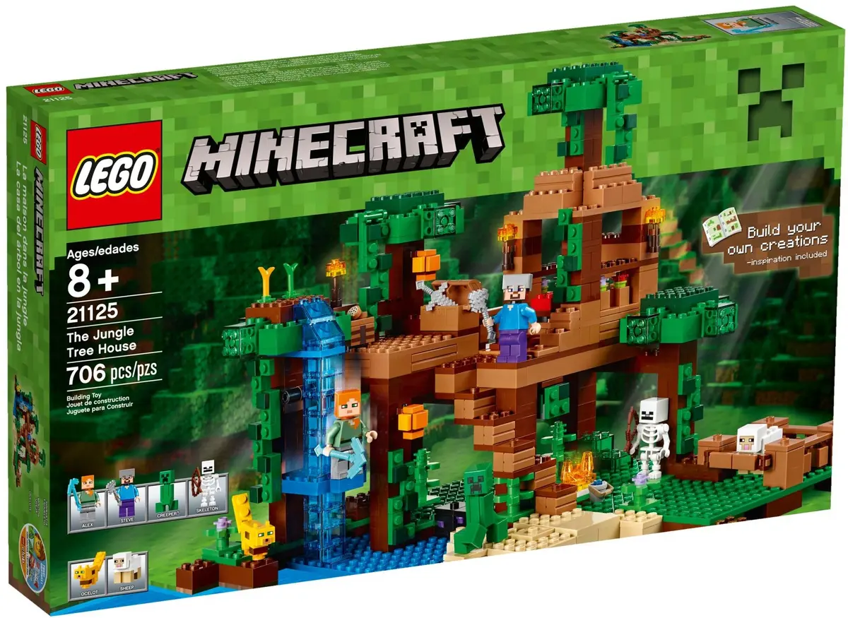 LEGO Minecraft 21125 The Jungle Tree House set, image 2