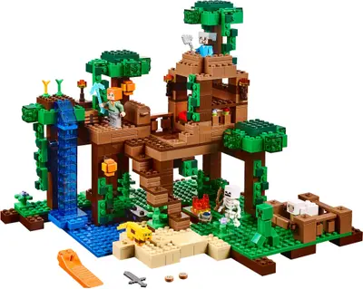 LEGO Minecraft 21125 The Jungle Tree House set