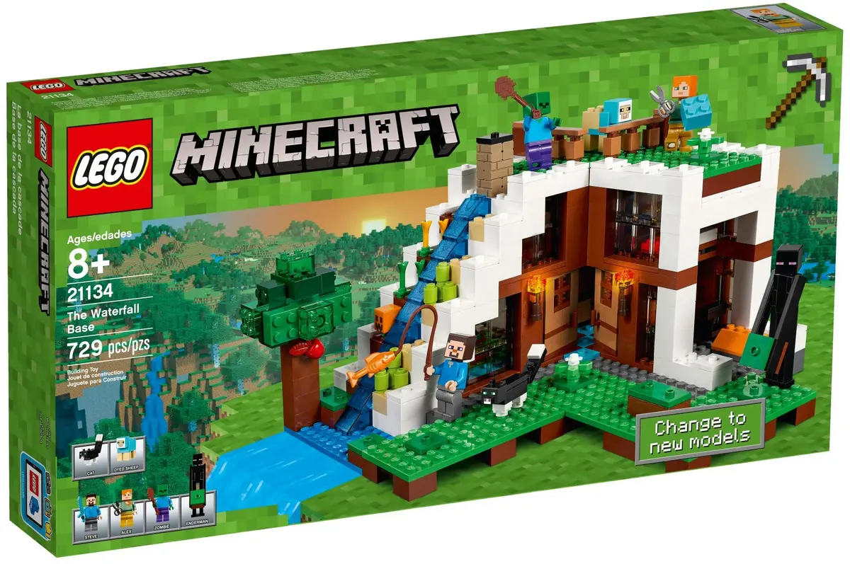 LEGO Minecraft 21134 The Waterfall Base set, image 2