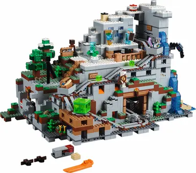 LEGO Minecraft 21137 The Mountain Cave set