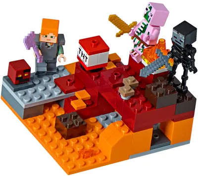 LEGO Minecraft 21139 The Nether Fight set