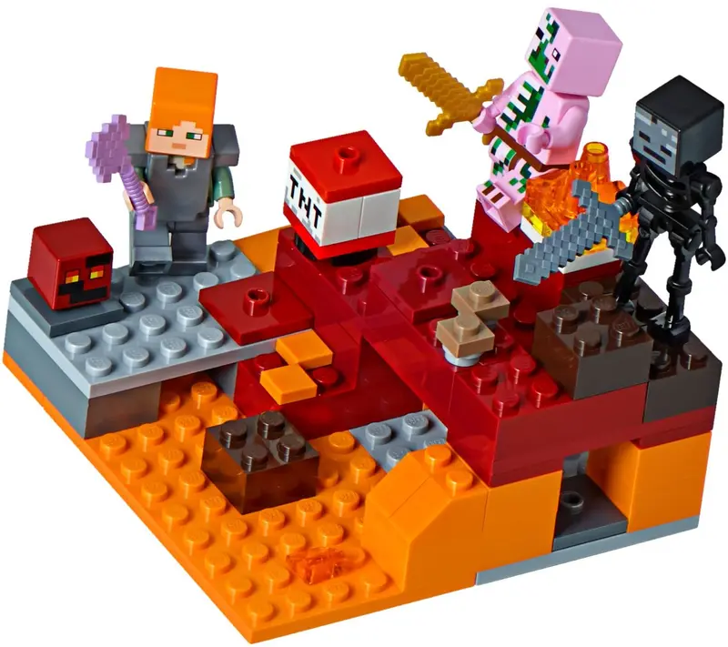 LEGO Minecraft 21139 The Nether Fight set
