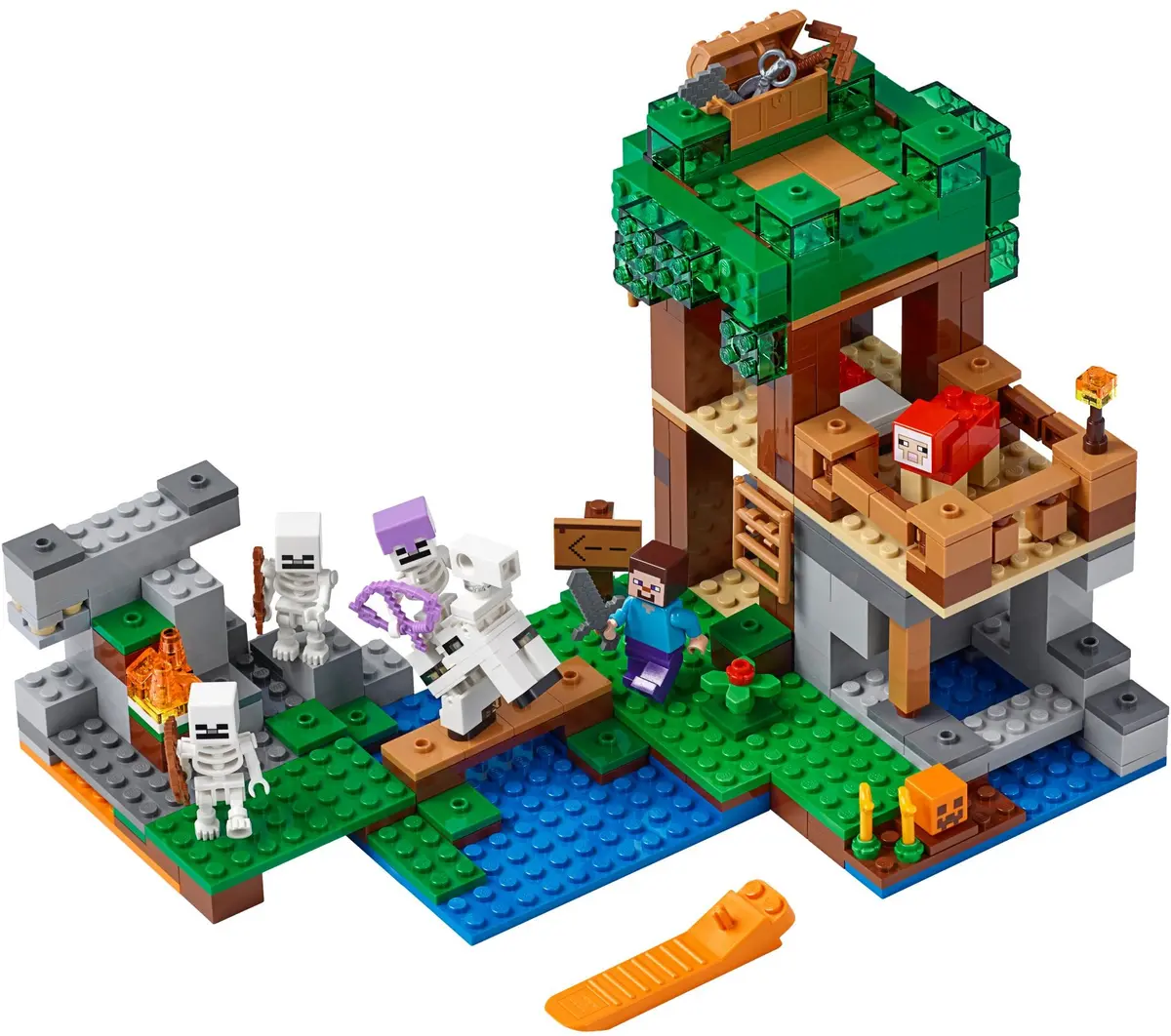 LEGO Minecraft 21146 The Skeleton Attack set