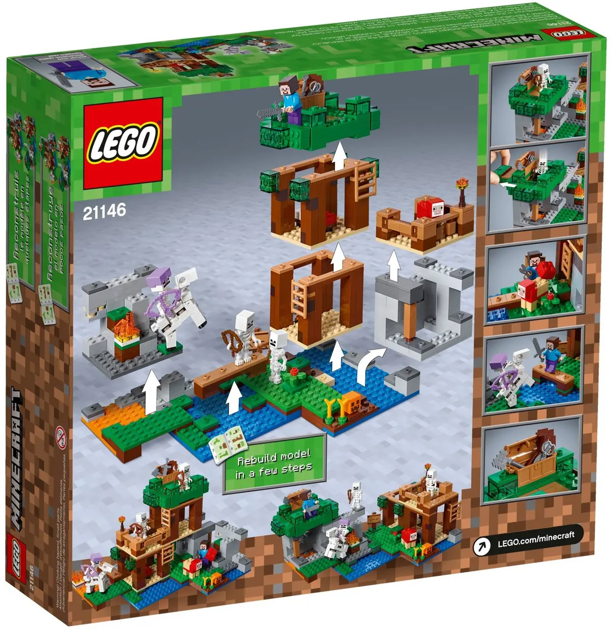 LEGO Minecraft 21146 The Skeleton Attack set, image 7