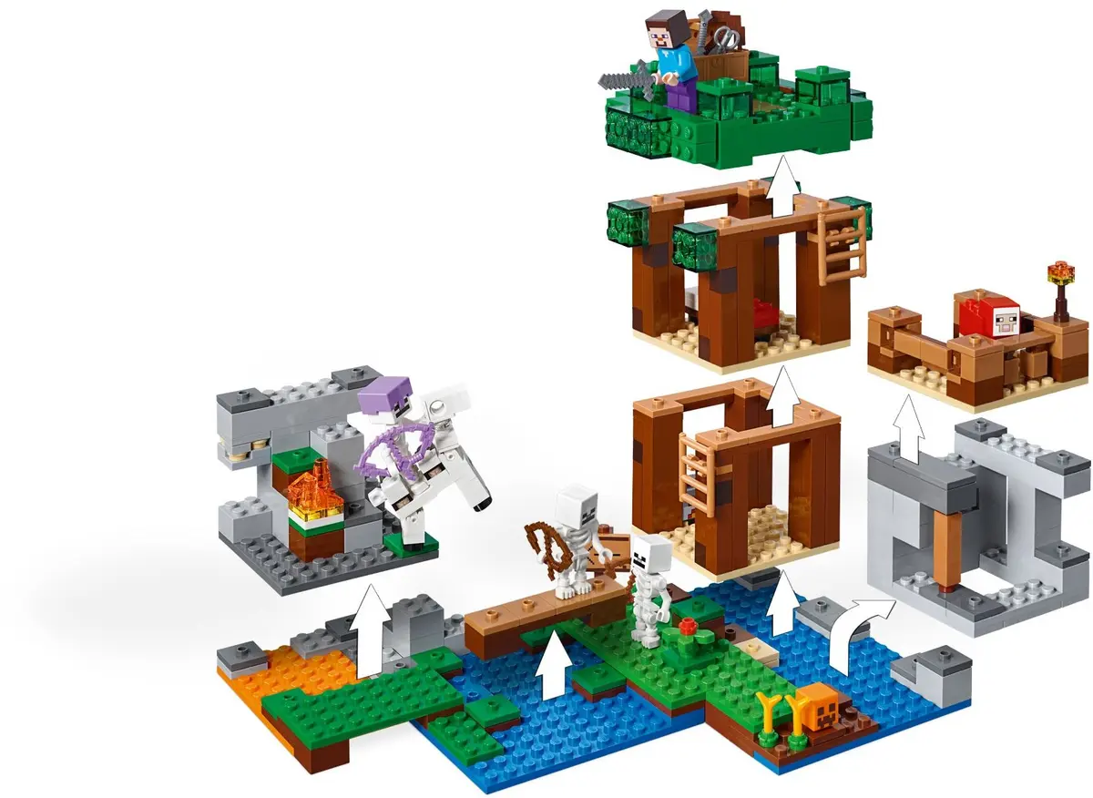 LEGO Minecraft 21146 The Skeleton Attack set, image 5