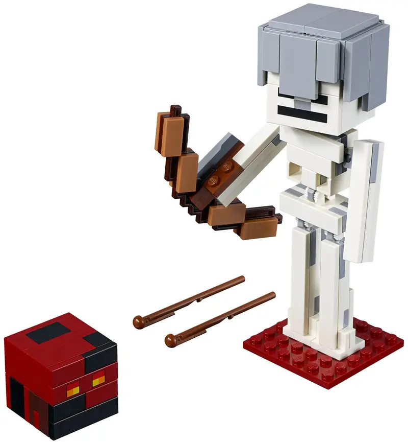 LEGO Minecraft 21150 Minecraft Skeleton BigFig with Magma Cube set