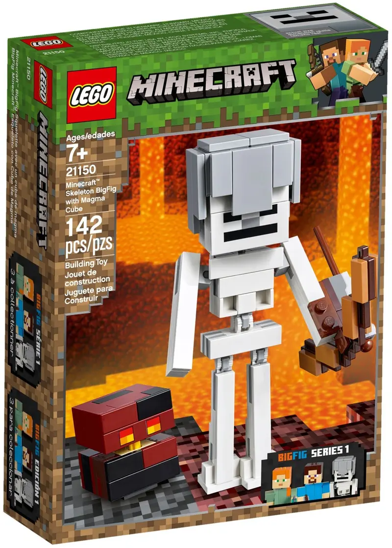 LEGO Minecraft 21150 Minecraft Skeleton BigFig with Magma Cube set, image 2