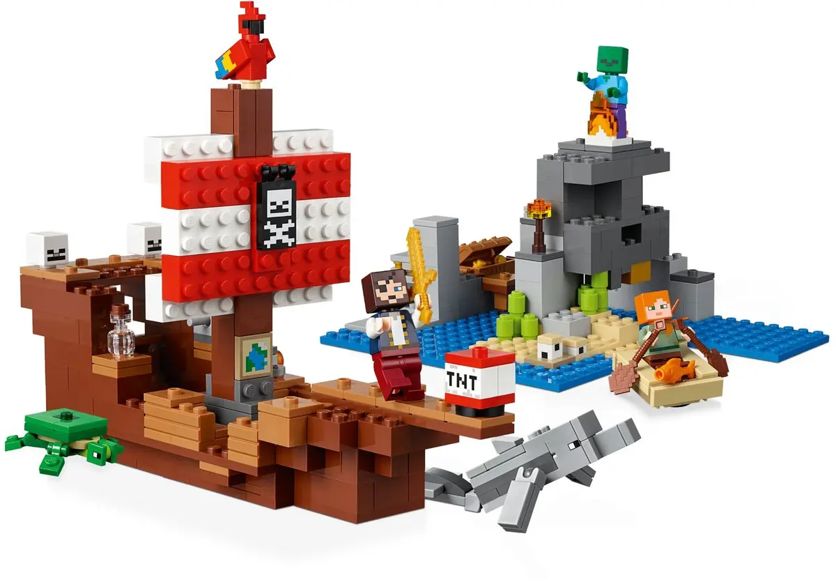 LEGO Minecraft 21152 The Pirate Ship Adventure set, image 3