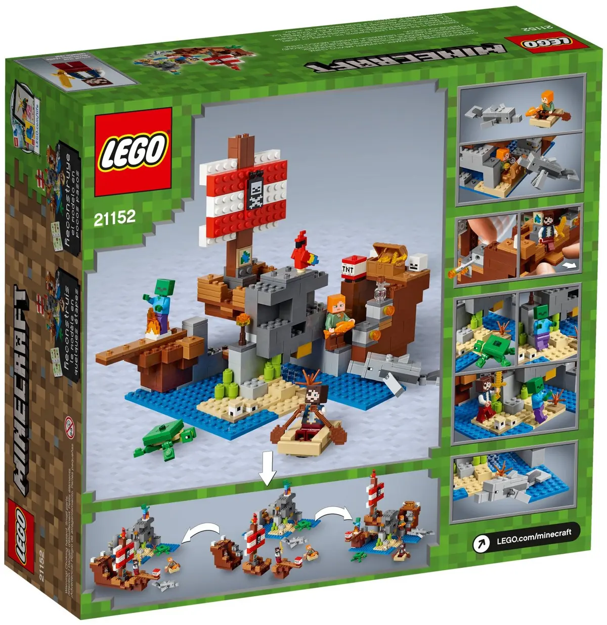 LEGO Minecraft 21152 The Pirate Ship Adventure set, image 5