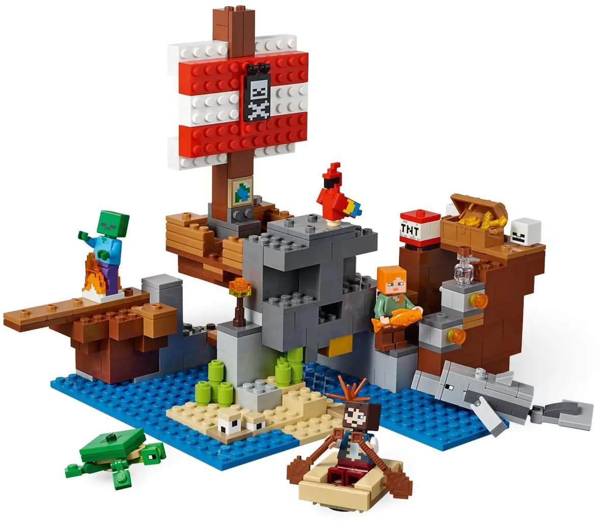 LEGO Minecraft 21152 The Pirate Ship Adventure set, image 4