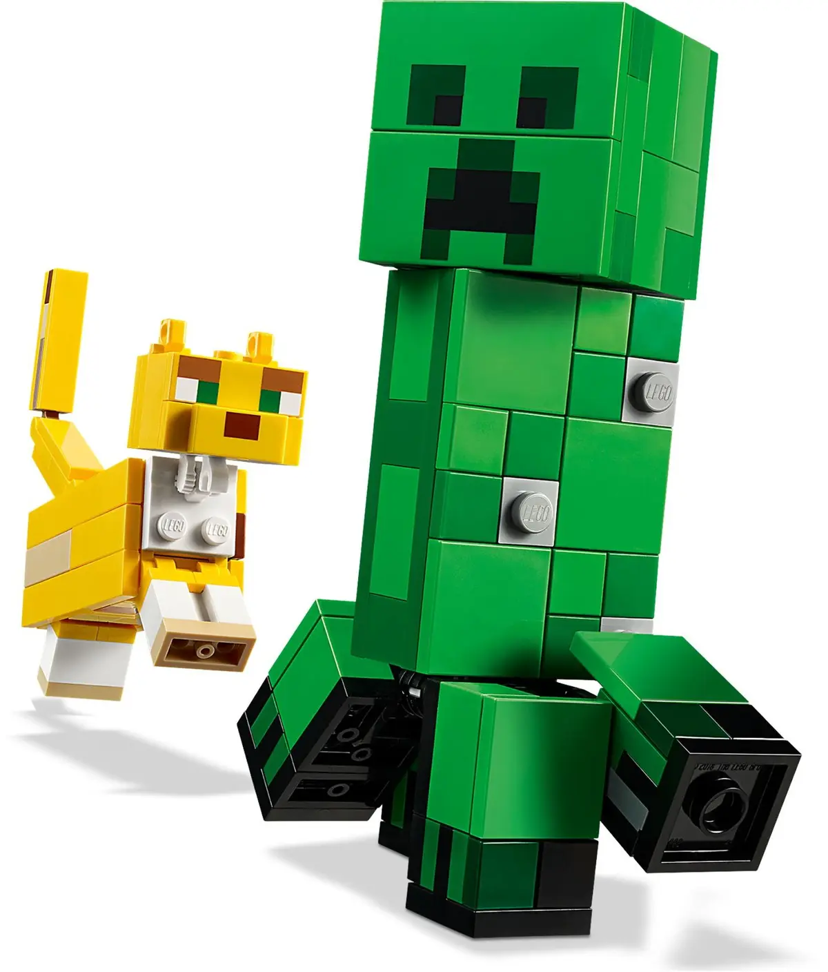 LEGO Minecraft 21156 BigFig Creeper and Ocelot set, image 3