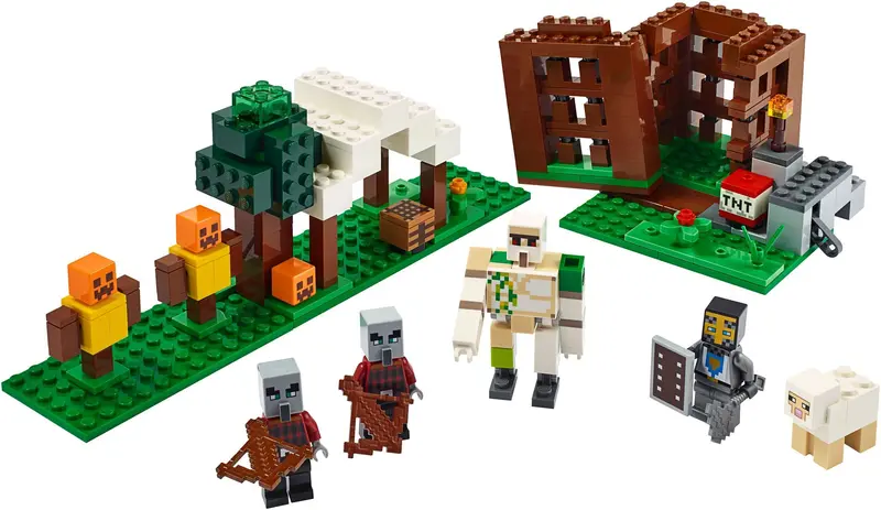 LEGO Minecraft 21159 The Pillager Outpost set