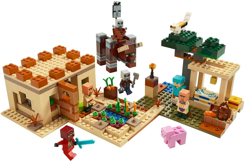 LEGO Minecraft 21160 The Illager Raid set