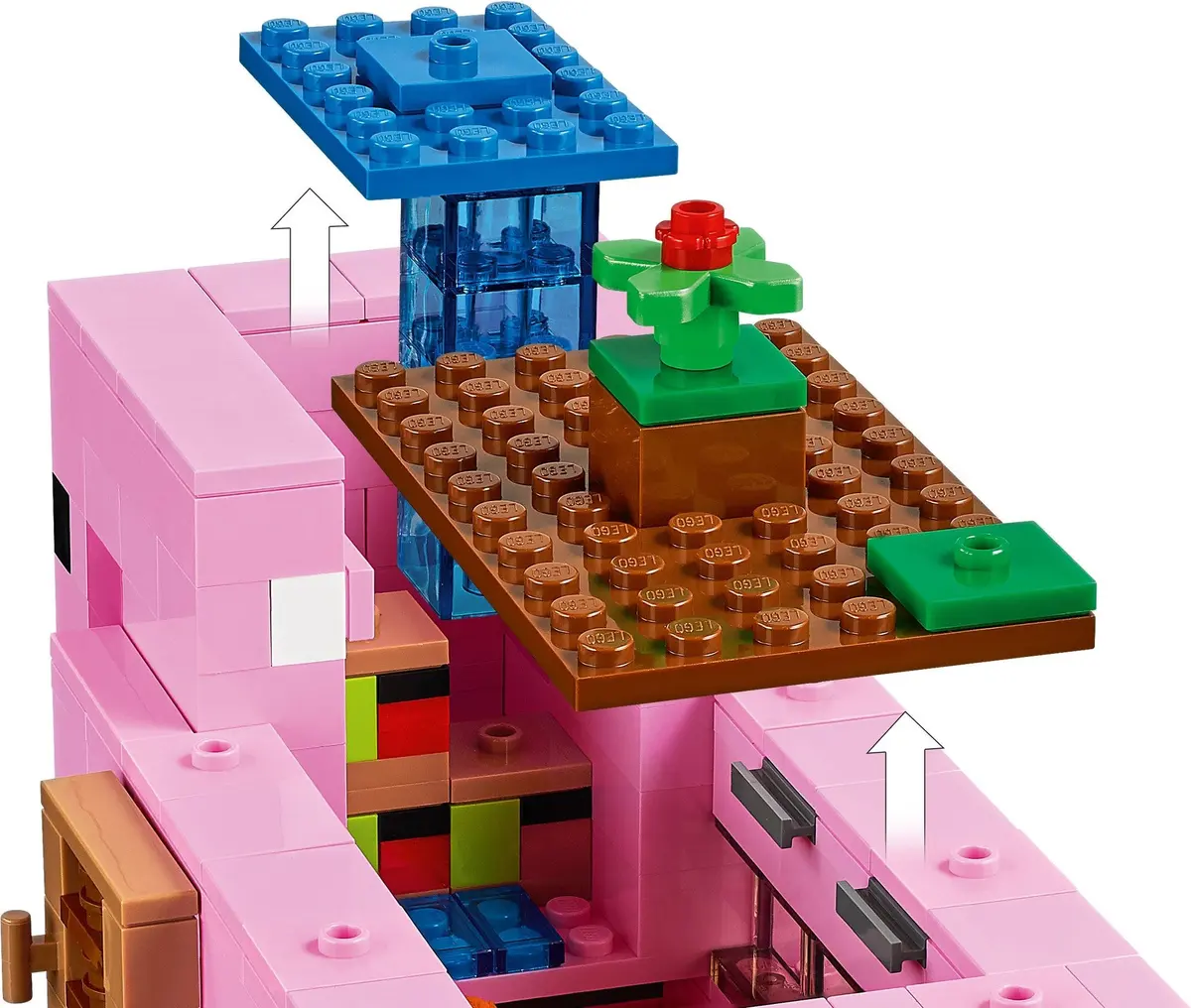 LEGO Minecraft 21170 The Pig House set, image 7