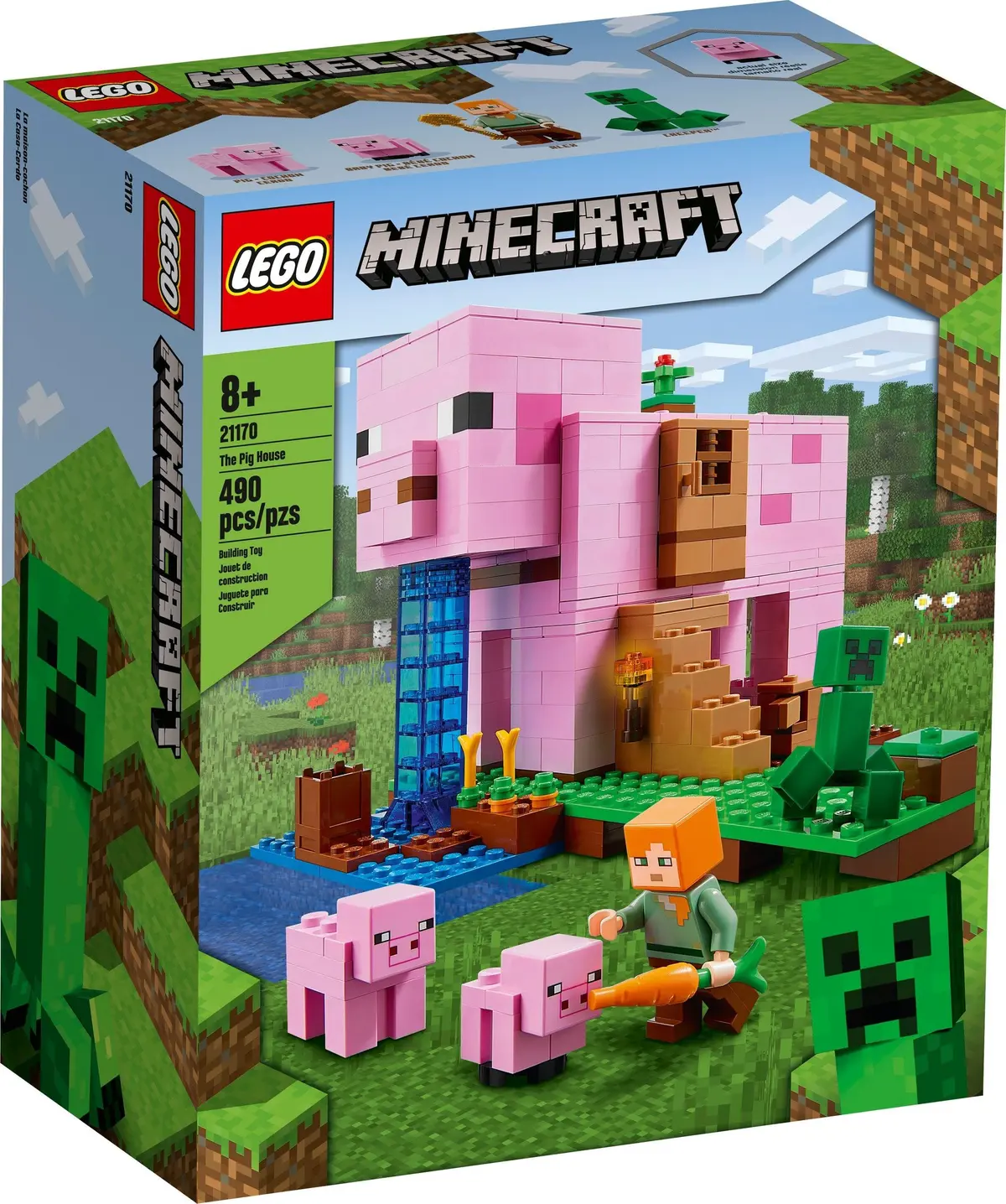 LEGO Minecraft 21170 The Pig House set, image 2