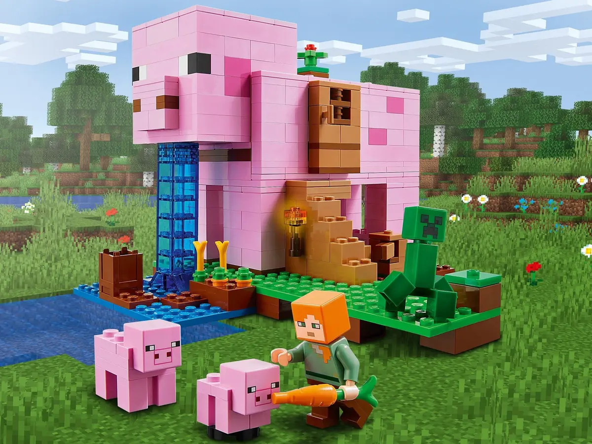 LEGO Minecraft 21170 The Pig House set, image 4