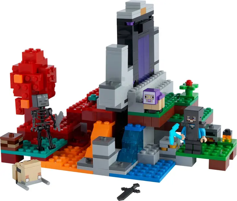 LEGO Minecraft 21172 The Ruined Portal set