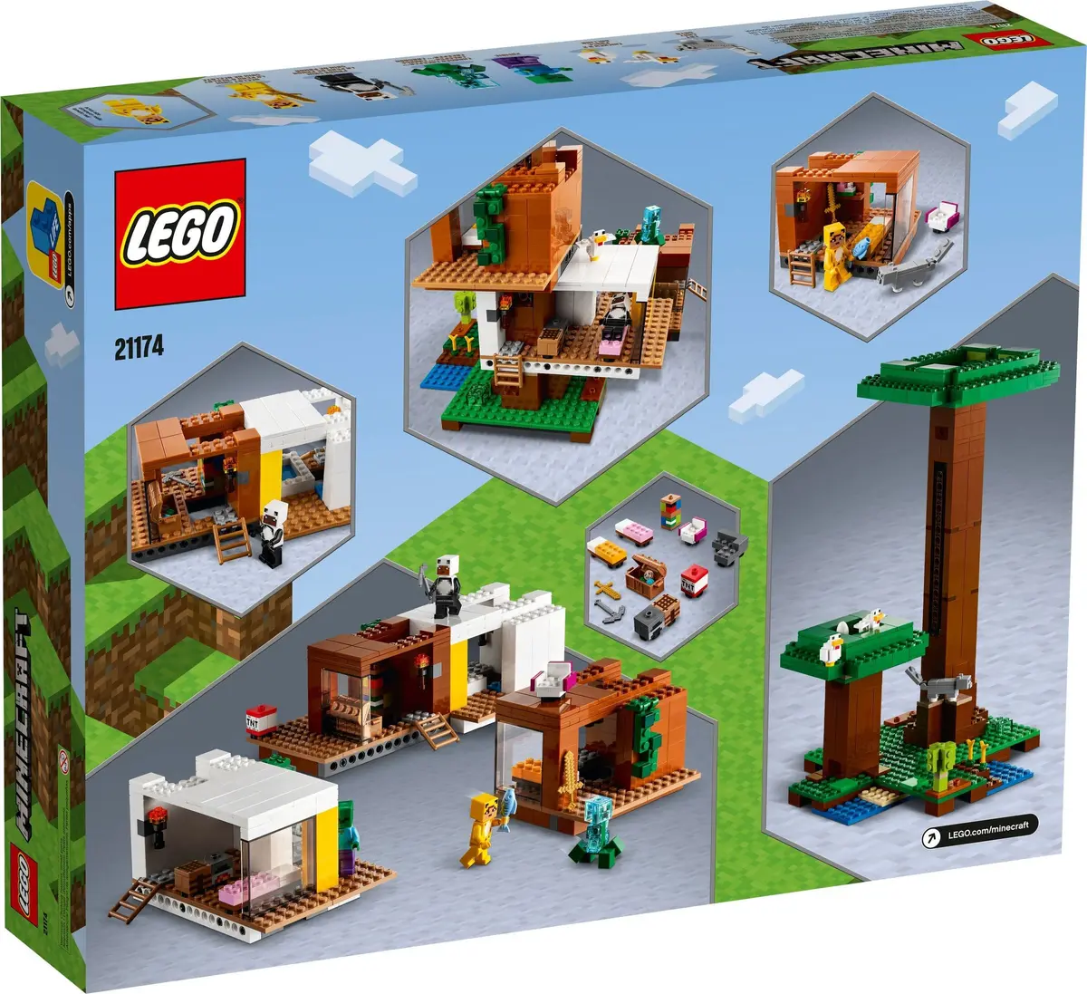 LEGO Minecraft 21174 The Modern Treehouse set, image 3