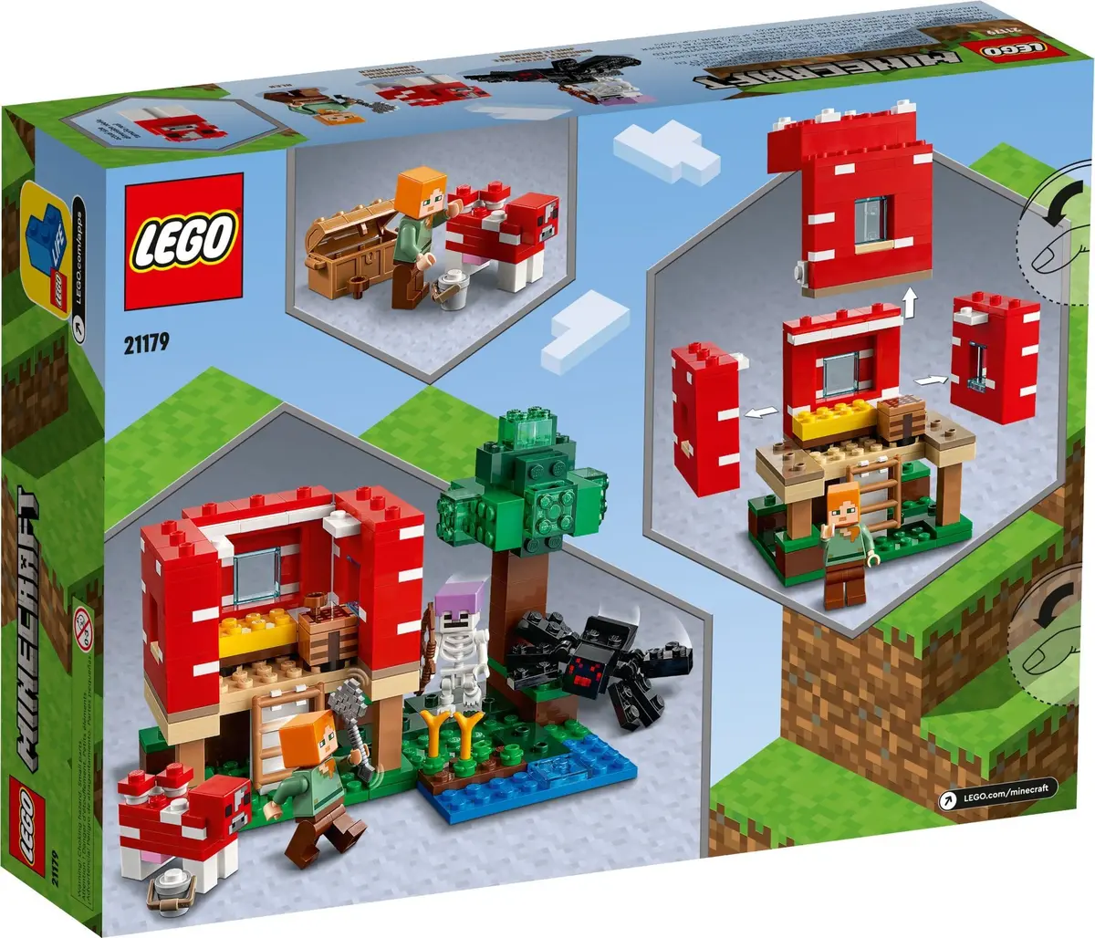 LEGO Minecraft 21179 The Mushroom House set, image 6
