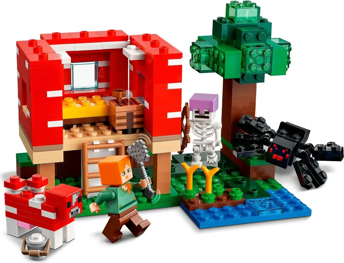 LEGO Minecraft 21179 The Mushroom House set, image 3