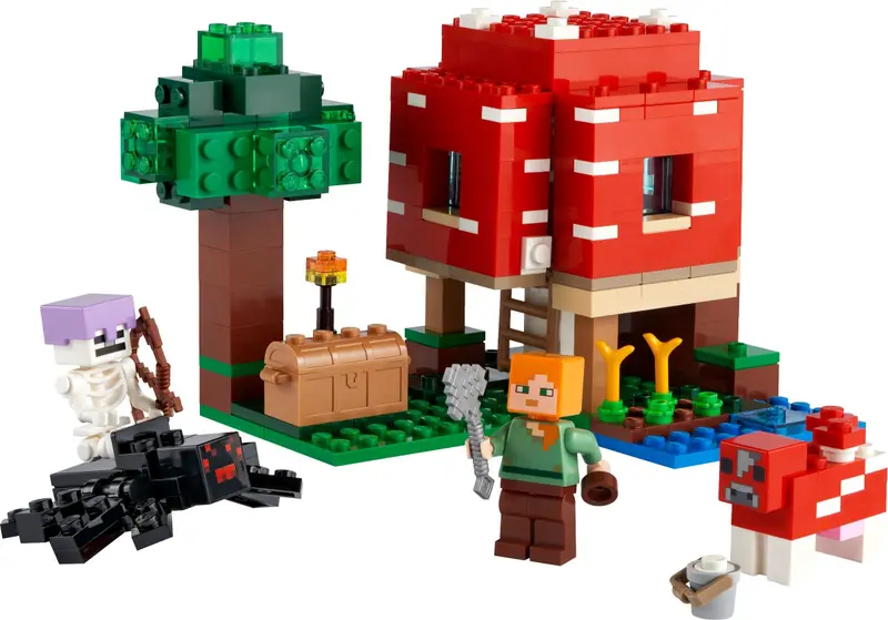 LEGO Minecraft 21179 The Mushroom House set