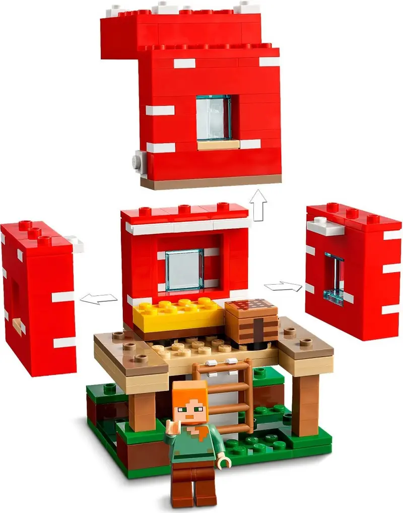 LEGO Minecraft 21179 The Mushroom House set, image 5