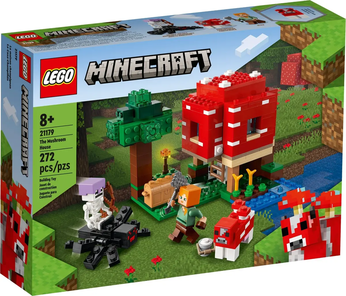 LEGO Minecraft 21179 The Mushroom House set, image 2