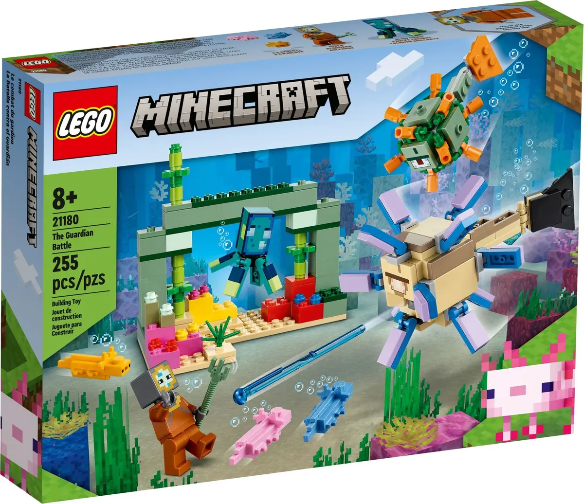 LEGO Minecraft 21180 The Guardian Battle set, image 2