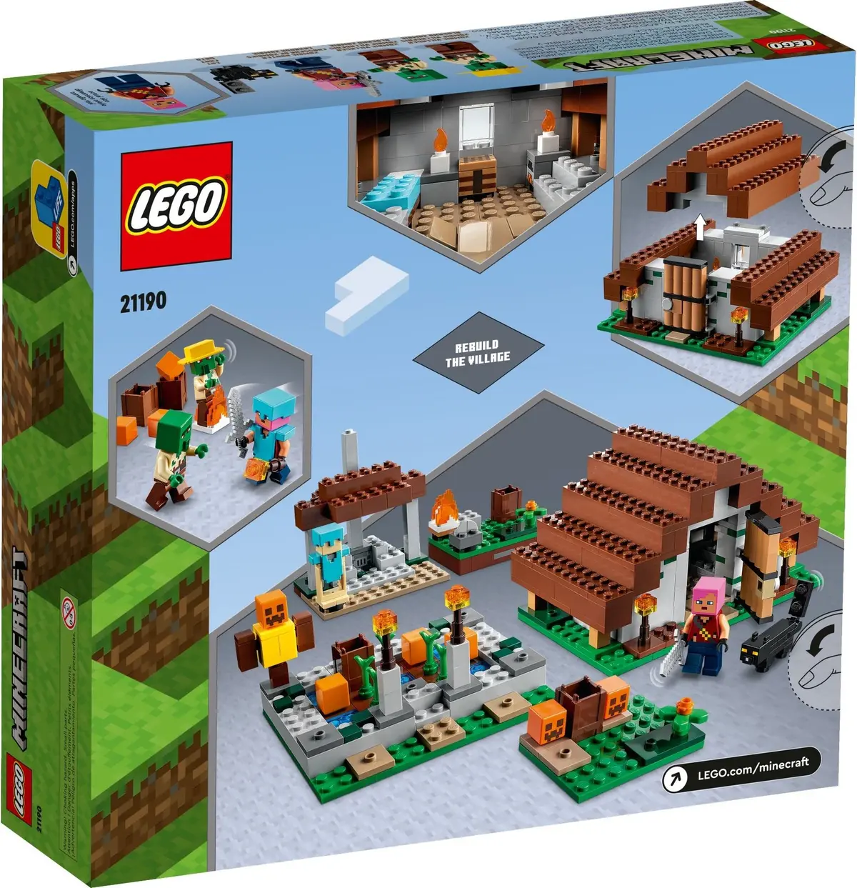 LEGO Minecraft 21190 The Abandoned Village set, image 3