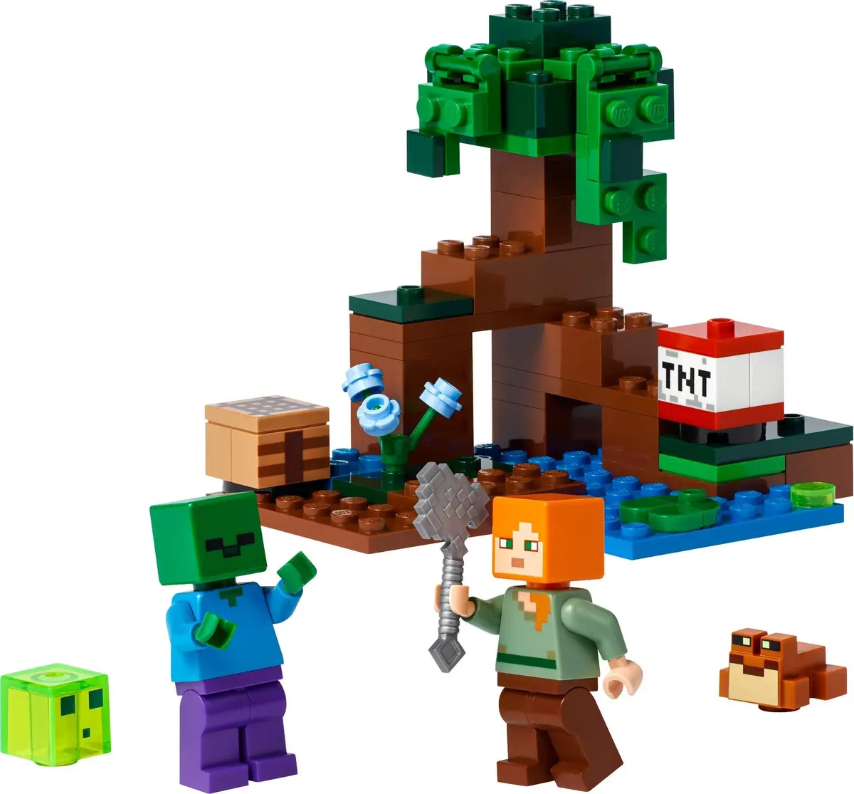 LEGO Minecraft 21240 The Swamp Adventure set
