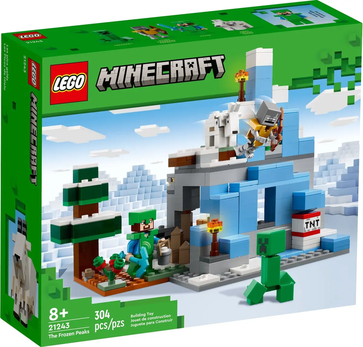 LEGO Minecraft 21243 The Frozen Peaks set, image 2
