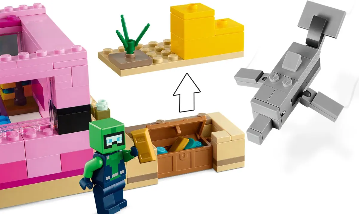 LEGO Minecraft 21247 The Axolotl House set, image 5
