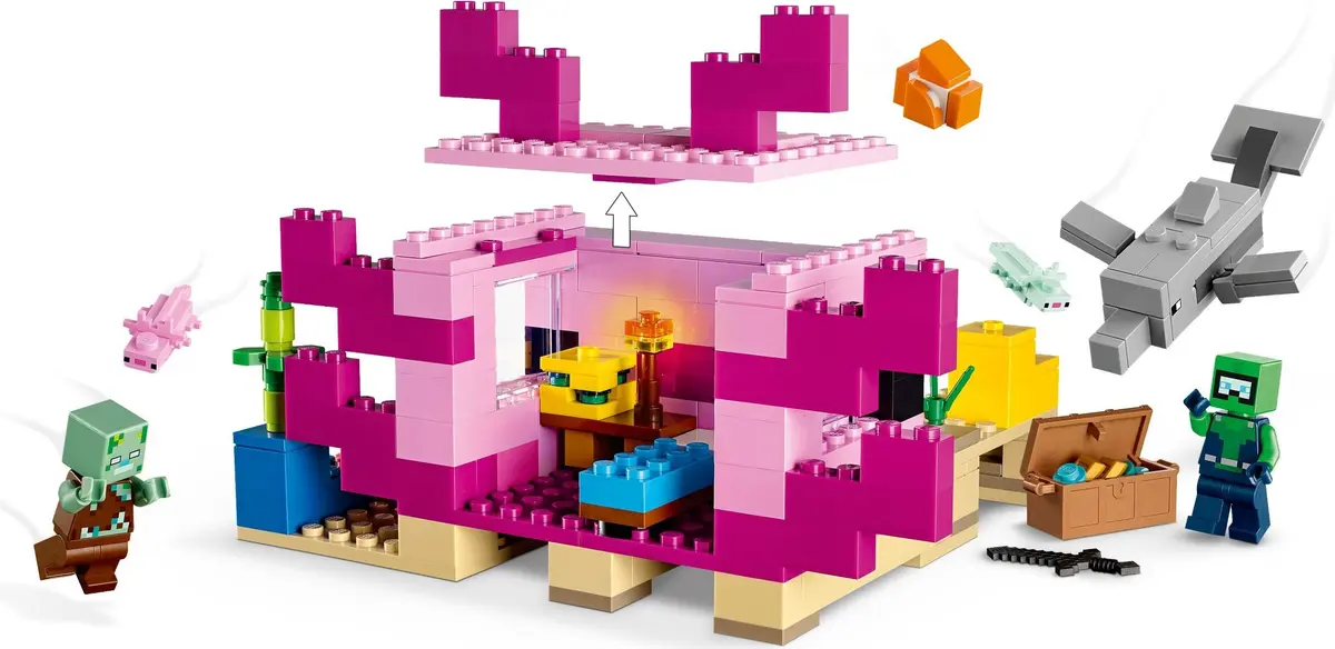 LEGO Minecraft 21247 The Axolotl House set, image 3