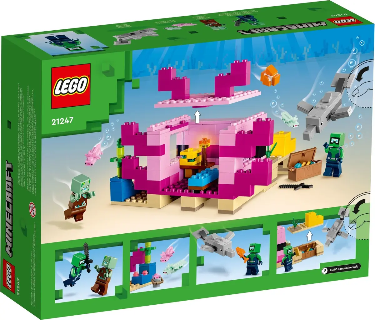 LEGO Minecraft 21247 The Axolotl House set, image 7