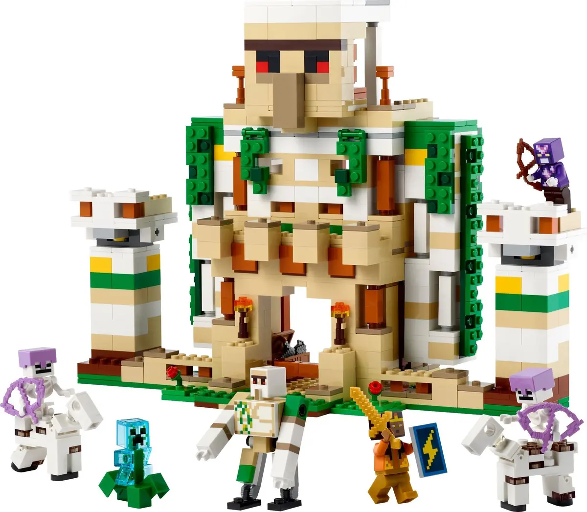 LEGO Minecraft 21250 The Iron Golem Fortress set