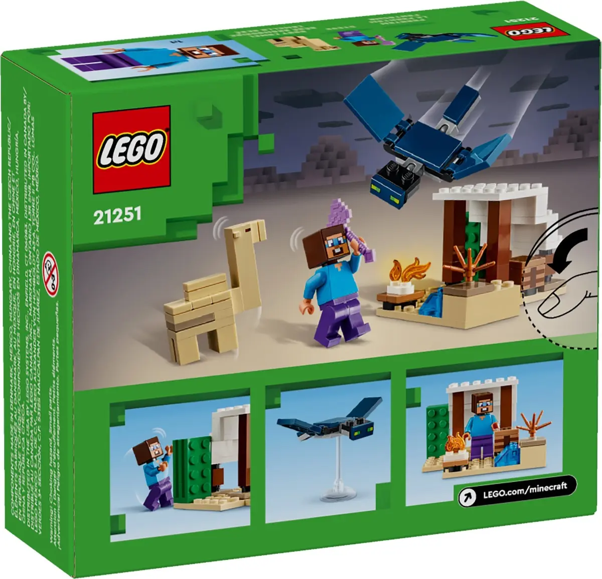 LEGO Minecraft 21251 Steve's Desert Expedition set, image 7