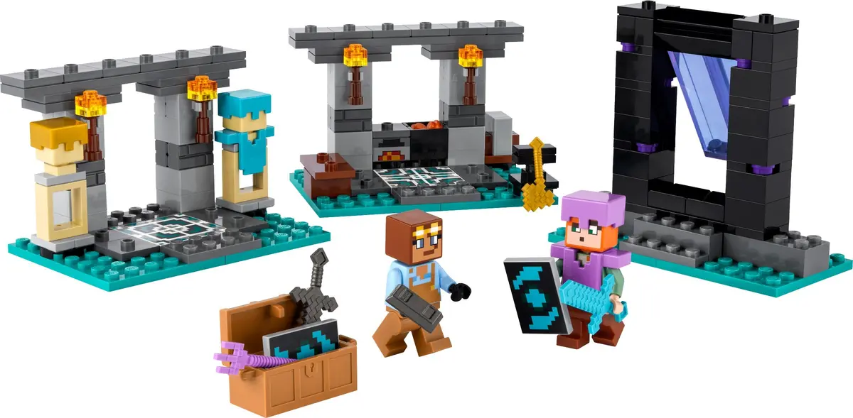 LEGO Minecraft 21252 The Armory set