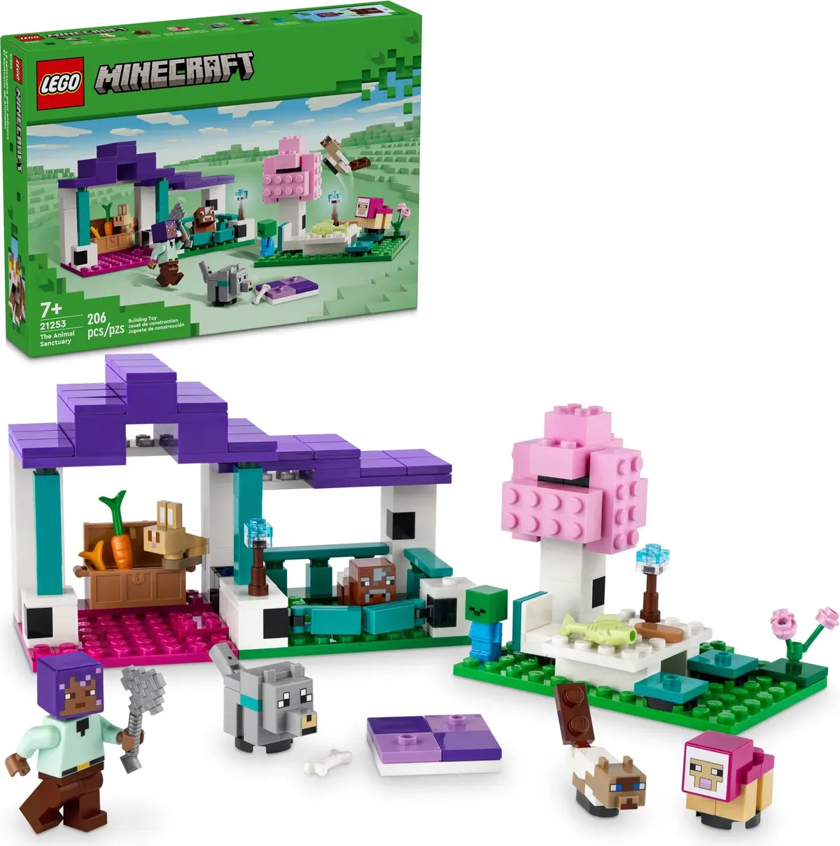LEGO Minecraft 21253 The Animal Sanctuary set, image 2